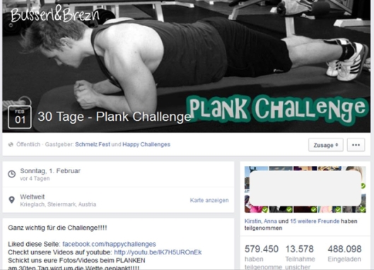 Facebook Plank Challenge_Wordpress