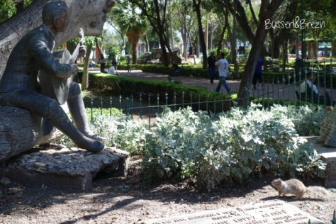 Queretaro Park tierische Besucher Statue
